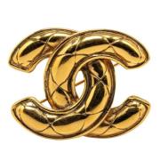 Pre-owned Metal chanel-jewelry Chanel Vintage , Yellow , Dames