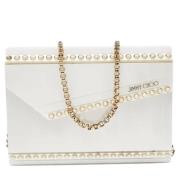 Pre-owned Leather handbags Jimmy Choo Pre-owned , White , Dames