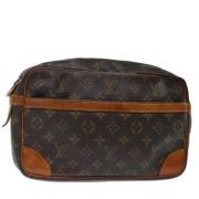 Pre-owned Canvas clutches Louis Vuitton Vintage , Brown , Dames