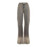 Wijde Pijp Grijs Boyfriend Jeans Pinko , Gray , Dames