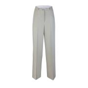 Grijze Flanellen Broek Comfort Fit Patrizia Pepe , Gray , Dames