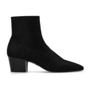 Vassili enkellaarsjes met hak Saint Laurent , Black , Heren