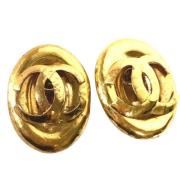 Pre-owned Metal chanel-jewelry Chanel Vintage , Yellow , Dames