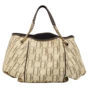 Pre-owned Leather handbags Carolina Herrera Pre-owned , Beige , Dames