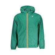 Stijlvolle Waterdichte Hoodie Jas K-Way , Green , Heren