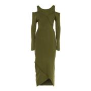 Elegante Lange Jurk Groen Zomer Patrizia Pepe , Green , Dames