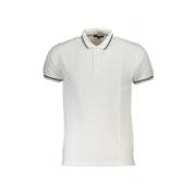 Geborduurd Logo Katoenen Polo Shirt Cavalli Class , White , Heren