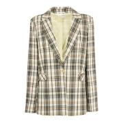 Damesblazer voor elegante en casual outfits Patrizia Pepe , Beige , Da...