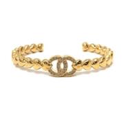 Pre-owned Metal chanel-jewelry Chanel Vintage , Yellow , Dames