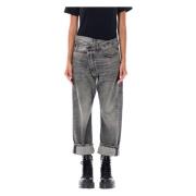 Zwarte Cross Over Jeans Leyton R13 , Black , Dames