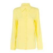 Gele Essential Shirt voor Vrouwen Patrizia Pepe , Yellow , Dames