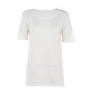 Dames T-shirt, Korte Mouw, Wit Patrizia Pepe , White , Dames