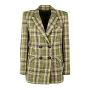 Dames Blazer Jas Groen/Zwart/Roze Pinko , Green , Dames