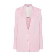 Roze Wollen Gebreide Jas MRZ , Pink , Dames