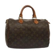 Pre-owned Canvas handbags Louis Vuitton Vintage , Brown , Dames