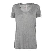 Dames T-shirt Lang/Kort/Mouwloos Stijlvol Sun68 , Gray , Dames