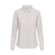 Lotte Melange Blouse Lange Mouw &Co Woman , Beige , Dames