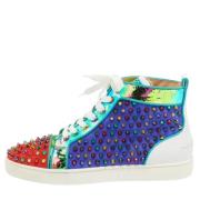 Pre-owned Leather sneakers Christian Louboutin Pre-owned , Multicolor ...