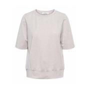 Korte Mouw Top Lucille Melange &Co Woman , White , Dames