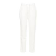 Witte katoenen sweatpants Emporio Armani , White , Dames