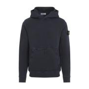 Navy Blauwe Sweater Stone Island , Blue , Heren