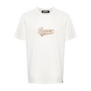 Off White Jersey T-Shirt Barrow , White , Heren