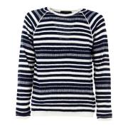 Heren Zomer Witte Crewneck Trui Liu Jo , Multicolor , Heren