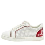 Pre-owned Leather sneakers Christian Louboutin Pre-owned , White , Dam...