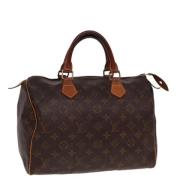 Pre-owned Canvas handbags Louis Vuitton Vintage , Brown , Dames