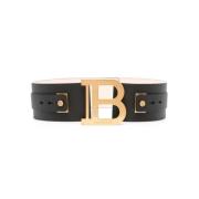 Stijlvolle B-Belt in zwart Balmain , Black , Dames