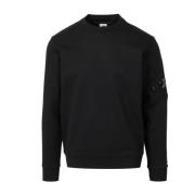 Zwarte Sweater met Zak C.p. Company , Black , Heren