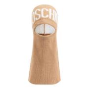 Balaclava met logo Moschino , Beige , Unisex