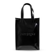 Tas met glanzend logo Palm Angels , Black , Dames