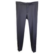 Pre-owned Polyester bottoms Valentino Vintage , Blue , Heren