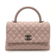 Pre-owned Leather chanel-bags Chanel Vintage , Pink , Dames