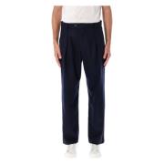 Marineblauwe Wollen Broek Renato Pant A.p.c. , Blue , Heren