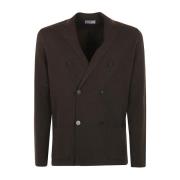 Bruine Double Breasted Blazer Drumohr , Brown , Heren