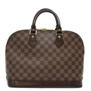 Pre-owned Canvas handbags Louis Vuitton Vintage , Brown , Dames