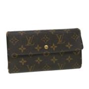 Pre-owned Canvas wallets Louis Vuitton Vintage , Brown , Dames