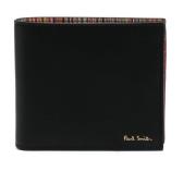 Zwarte Bifold Portemonnees PS By Paul Smith , Black , Heren