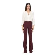 Bordeaux Elegant Jumpsuit Herfst Winter Elisabetta Franchi , Multicolo...