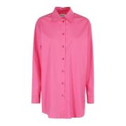 Popeline Overhemd Moschino , Pink , Dames