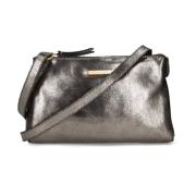 Metallic Crossbody Tas Lenny Fred De La Bretoniere , Gray , Dames