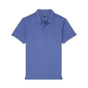 Heren Tencel Polo Shirt Vilebrequin , Blue , Heren