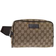 Pre-owned Canvas crossbody-bags Gucci Vintage , Beige , Dames