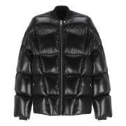 Zwarte Donsjas Elastische Geribbeld Rick Owens , Black , Heren