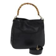 Pre-owned Leather gucci-bags Gucci Vintage , Black , Dames