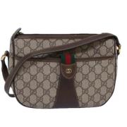 Pre-owned Leather gucci-bags Gucci Vintage , Beige , Dames