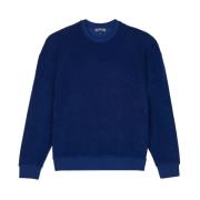 Solid Terry Unisex Sweatshirt Vilebrequin , Blue , Heren