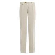 Slim Fit Katoenen Chino Broek Vilebrequin , Beige , Heren